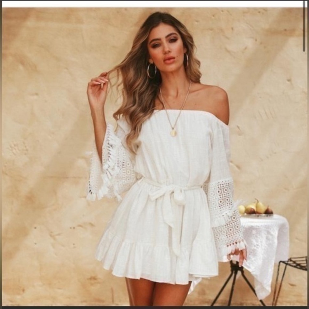 Hello Molly Beneath My Wings White Dress S/M